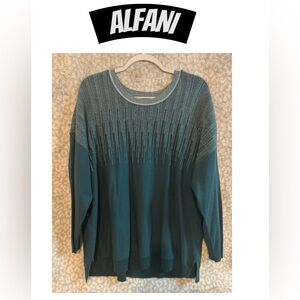 ALFANI Pull Over Sweater with Metallic Detail 3X
